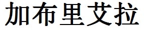 Gabriella English Name in Chinese Characters and Symbols
