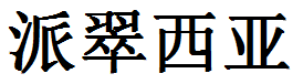 English Name Patricia Translated into Chinese Symbols
