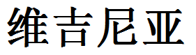 English Name Virginia Translated into Chinese Symbols