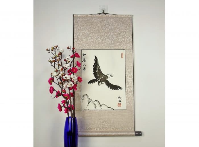 Asian Sumi-e Painting Of An Eagle / Isaiah 40:31
